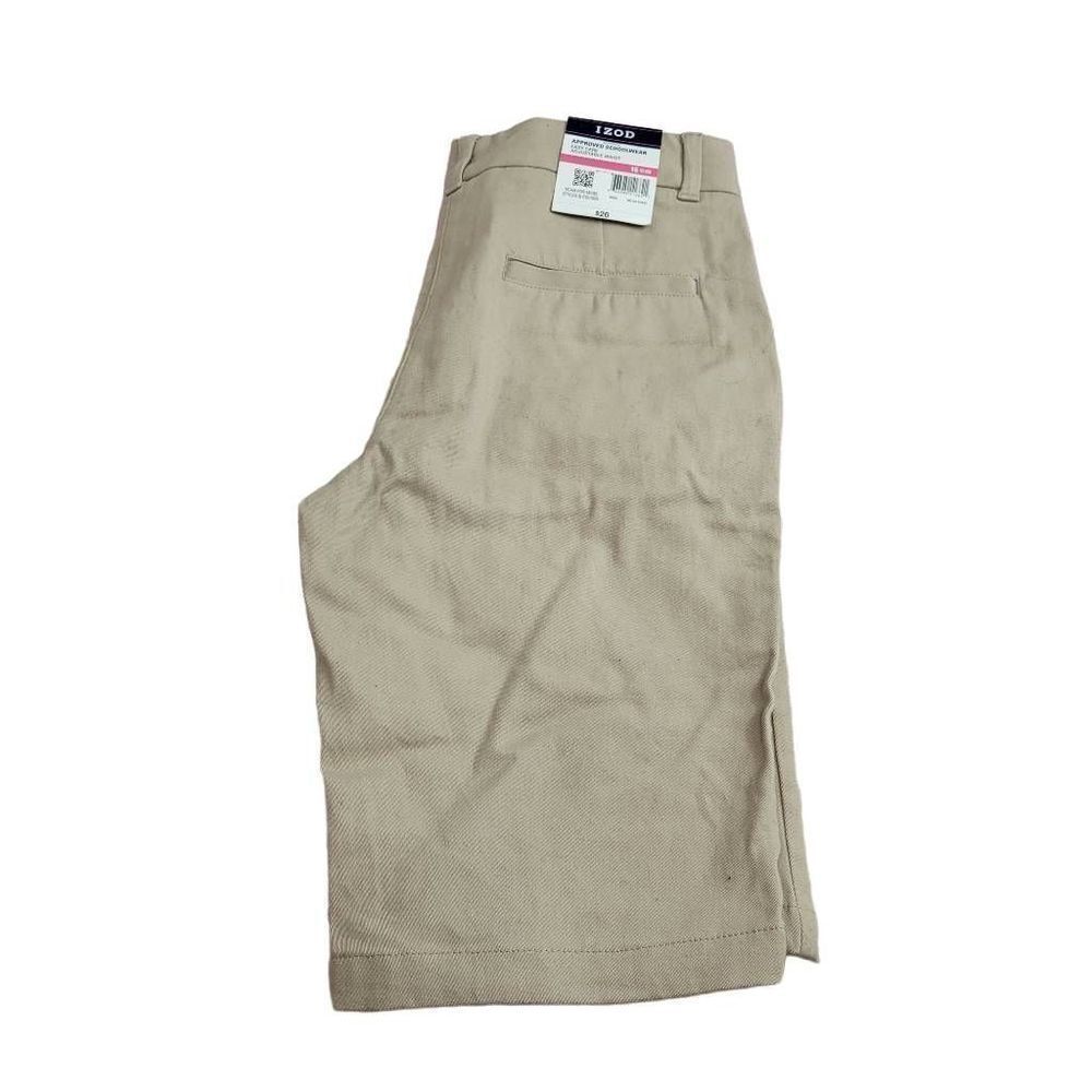 Izod khaki Bermuda uniform shorts 16 slim